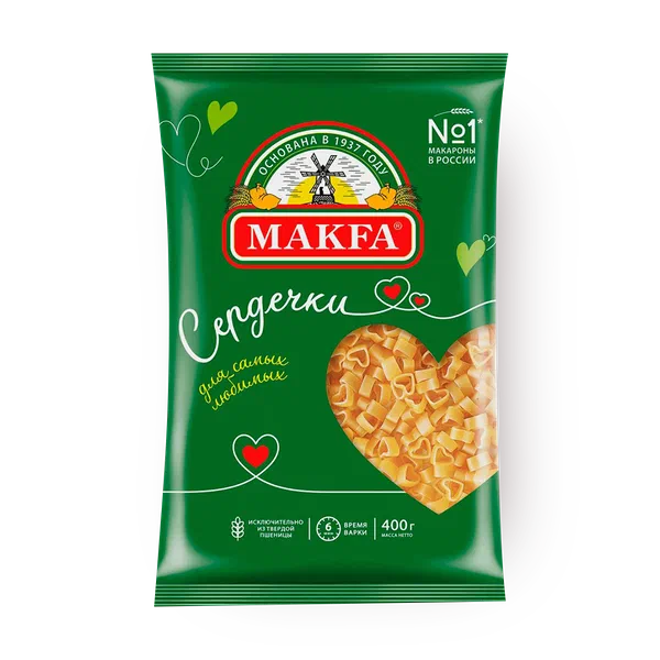 Макарони сeрдeчки «Макфа»