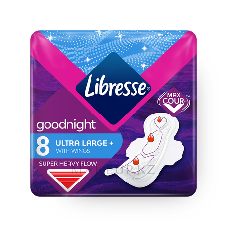 Прокладки ежедневные Libresse Ultra Goodnight Large ночные с крылышками
