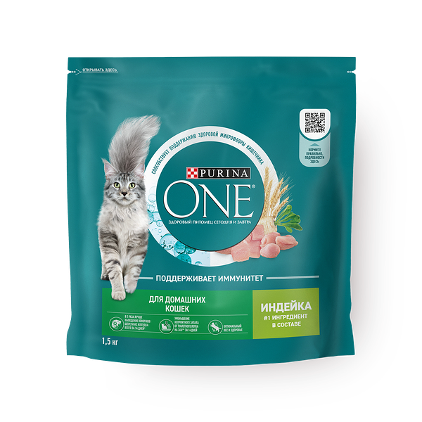 Корм для кошек Purina One индей­ка