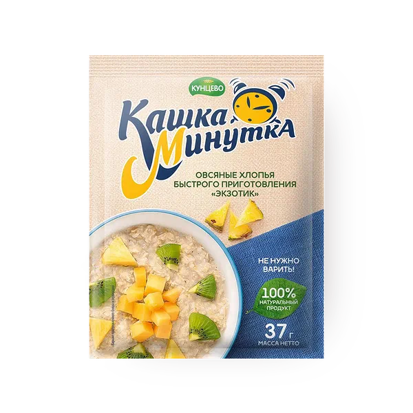 Овсяные хлопья «Кунцево» Минутка Экзотик