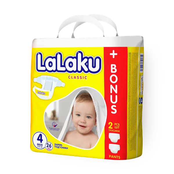 Подгузники Lalaku Giga мини размер 4 7-18 кг