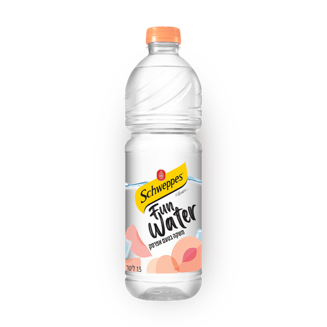 Schweppes water peach  flavor
