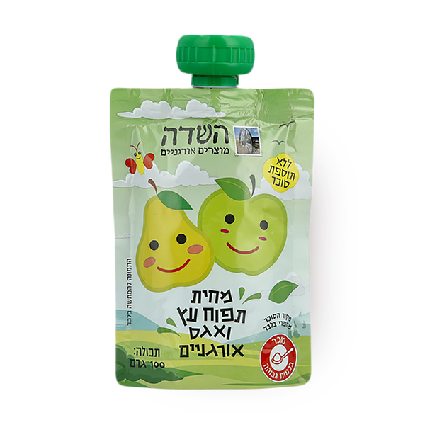 סקוויז תפוח עץ ואגס אורגניים