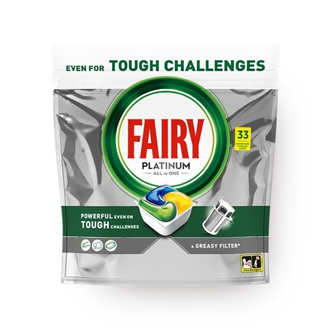 Капсулы для посудомоечных машин Fairy Platinum Всё в 1 лимон