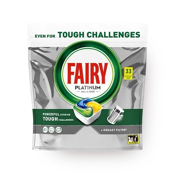 Капсулы для посудомоечных машин Fairy Platinum Всё в 1 лимон