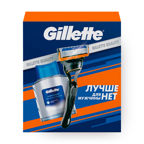 Набор подарочный Gillette с бритвой и лосьоном после бритья освежающим