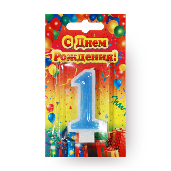 Свеча Цифры 1 Candles Asia