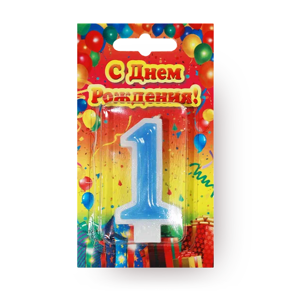Свеча Цифры 1 Candles Asia