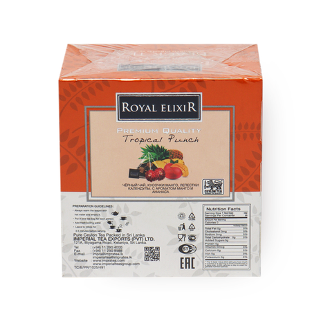 Чай чёрный Royal Elixir Tropical Punch в пирамидках
