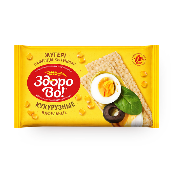 Хлебцы вафельные кукурузные «Здорово!»