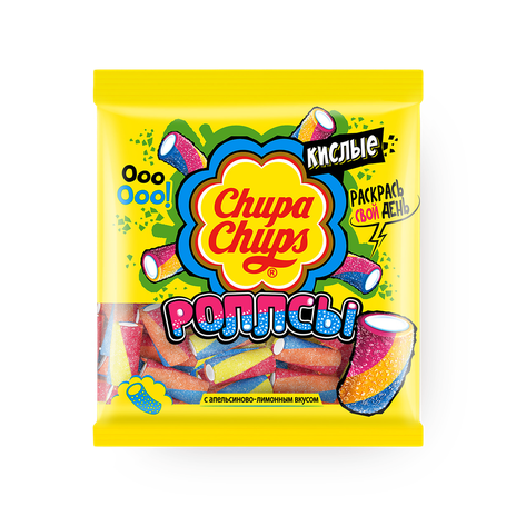 Мармелад жевательный Chupa Chups Кислые роллсы