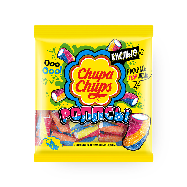 Мармелад жевательный Chupa Chups Кислые роллсы