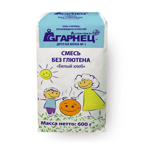 Смесь для выпечки Белый хлеб «Гарнец» без глютена