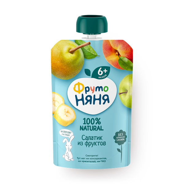 Фруктовое пюре «Фрутоняня» фруктовый салатик