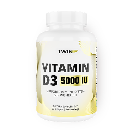 Витамин D3 5000 ME 1Win 60 капсул