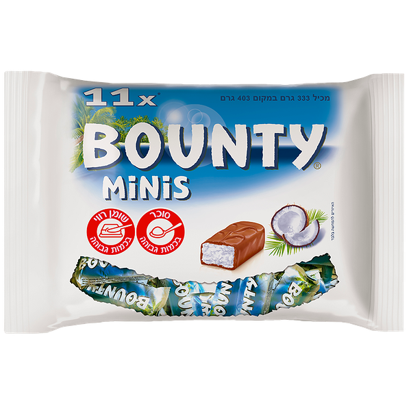 Bounty Minis Chocolate bars pack