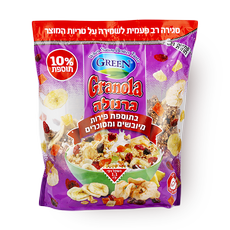 granola with Dried and sweetened fruits
