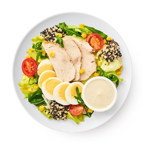 Салат с яйцом и индейкой «Сегодня»