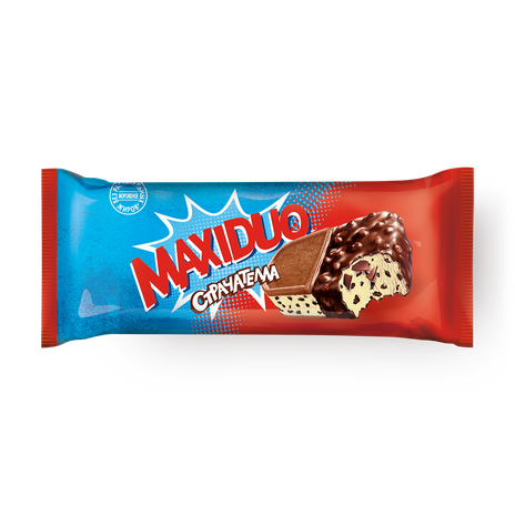 Мороженое сливочное Maxiduo страчателла