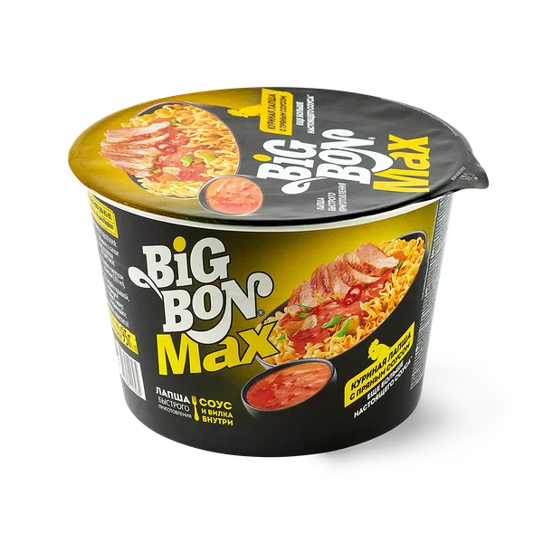 Лапша Big Bon Max куриная с пряным соусом