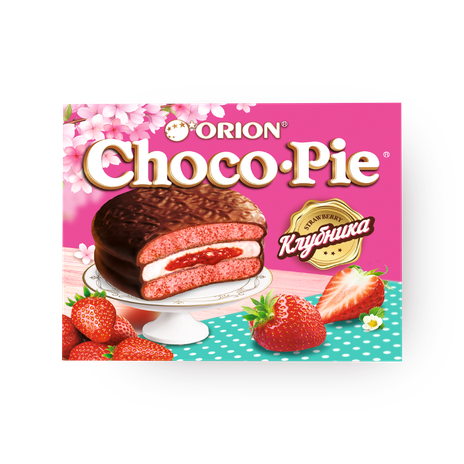 Пирожное Orion Choco-Pie клубника