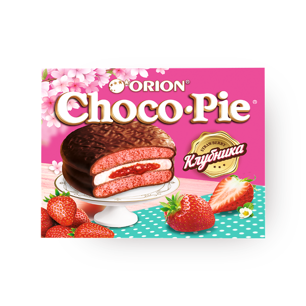 Пирож­ное Orion Choco-Pie клубни­ка