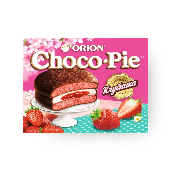 Пирожное Orion Choco-Pie клубника