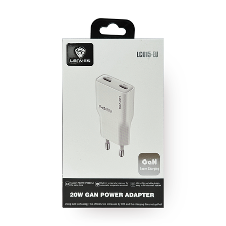 Зарядное устройство сетевое Lenyes LCH15-EU 20W GaN