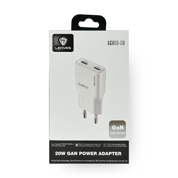 Зарядное устройство сетевое Lenyes LCH15-EU 20W GaN
