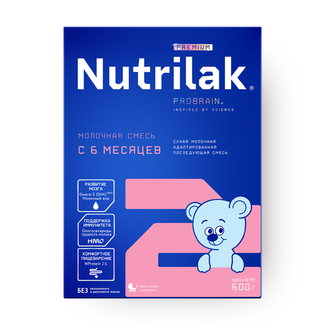 Смесь молочная Premium Nutrilak c 6 до 12 месяцев