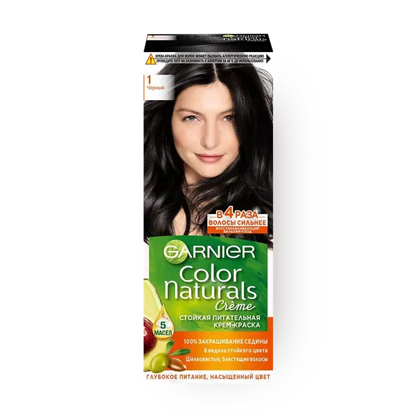Крем-краска для волос Garnier Color Naturals оттенок 1 Чёрный
