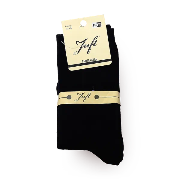 Носки мужские зимние Juft Premium чёрные, размер 41-43
