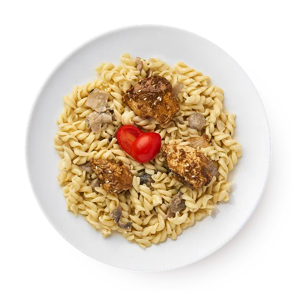 Паста с курицей и грибами «Сегодня»