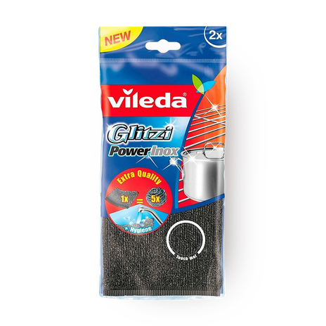Губка-металическая Vileda Inox Power Pad