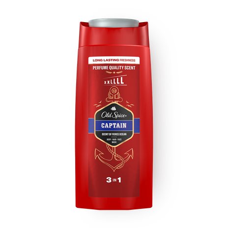 Гель для душа и шампунь 3 в 1 Old Spice Captain
