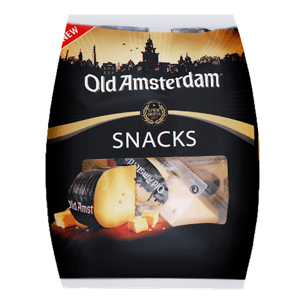 Old Amsterdam cheese snack in a bag