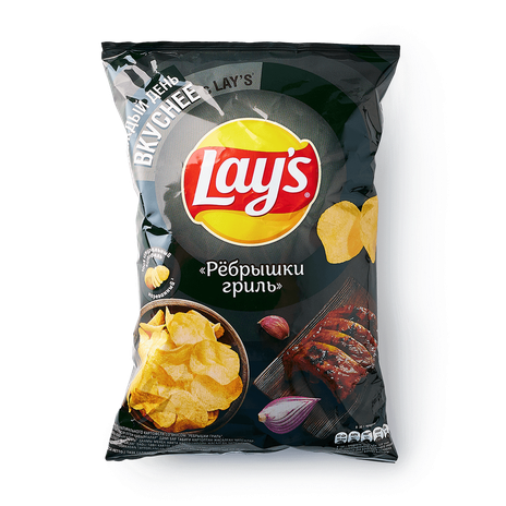 Чипсы Lay's рёбрышки на гриле