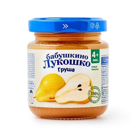 Пюре «Бабушкино лукошко» груша с 4 месяцев