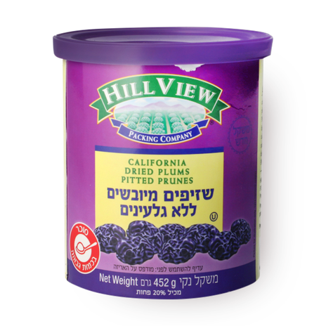 Hill View Dried Plums Pitted Prunes