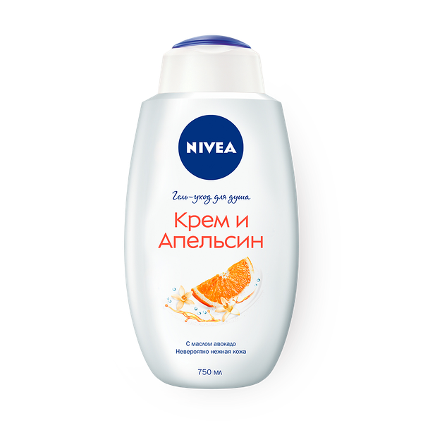 Гель-уход для душа Nivea Крем и апельсин