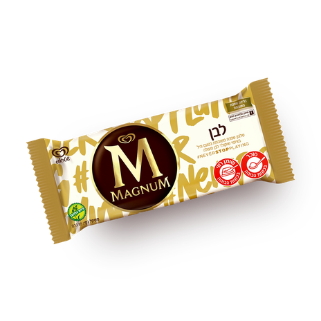 Magnum white chocolate ice cream bar