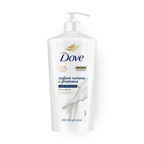Крем-гель для душа Dove Глубокое питание и увлажнение