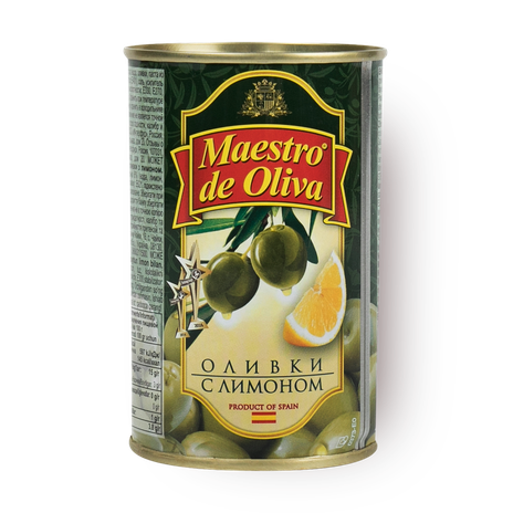 Оливки Maestro de Oliva с лимоном