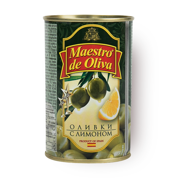 Оливки Maestro de Oliva с лимоном