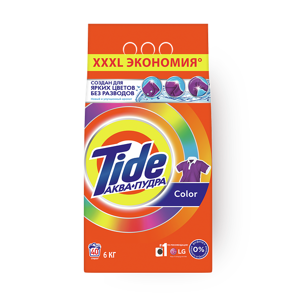 Стиральный порошок Tide Аква пудра Color