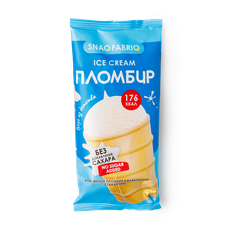 Мороженое пломбир ванильное Snaq Fabriq без сахара в вафельном ...