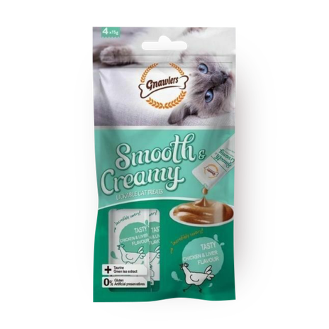 Licking cream for cats with chicken and liver flavor Gnawlers