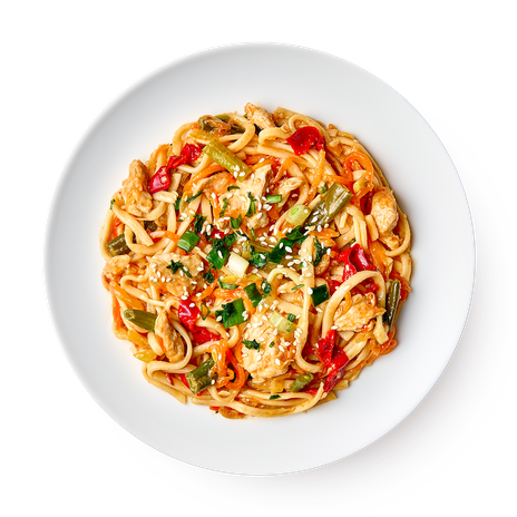 Лапша вок с курицей и овощами Creative Kitchen, 250 г — купить с ...