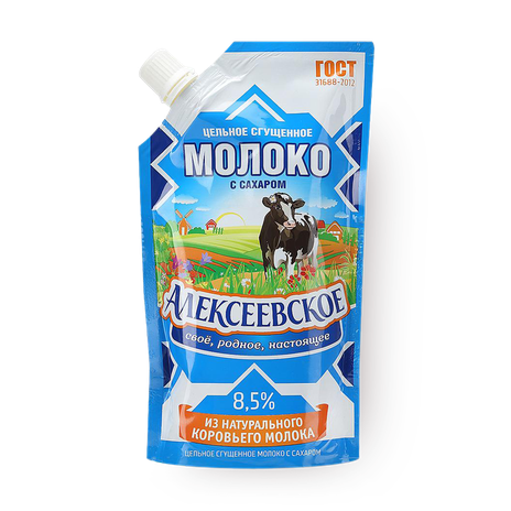 Молоко сгущённое с сахаром «Алексеевское» 8,5%