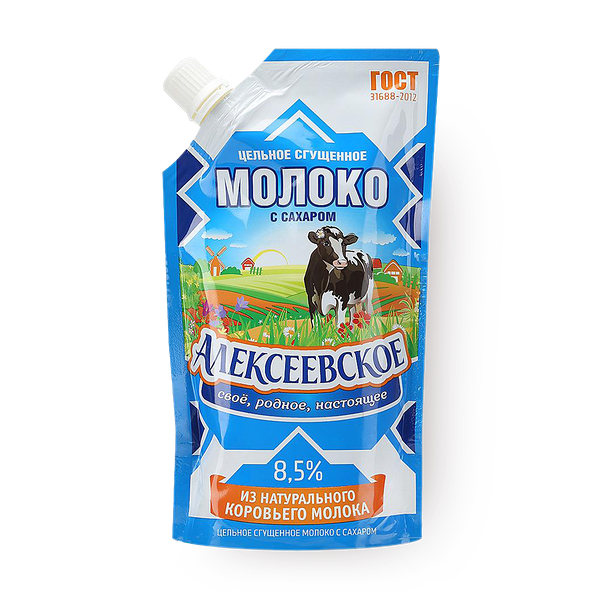 Молоко сгущённое с сахаром «Алексеевское» 8,5%
